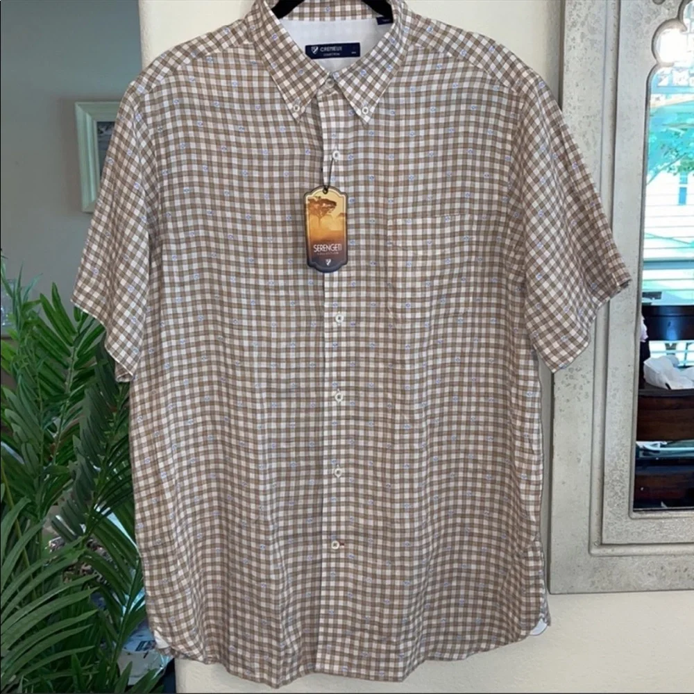CRÉMIEUX Short Sleeve Shirts Size Large NWT - Picture 2 of 11